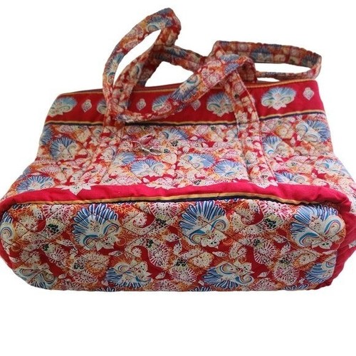 Nicole's Boutique NWOT Beachy Nautical Quilted Cotton Tote Bag - Picture 3 of 6