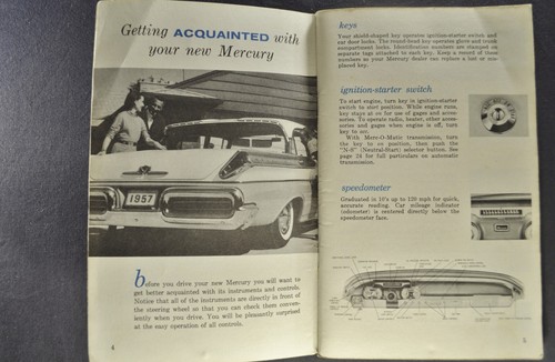 1957 Mercury Owners Manual Monterey Montclair, Wagon Original 57 Not a Reprint - Picture 4 of 11