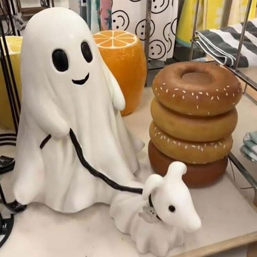 Statuina Halloween cane da passeggio fantasma Goblin e Ghoul spettrale cane fantasma decorazione casa - Foto 8 di 18