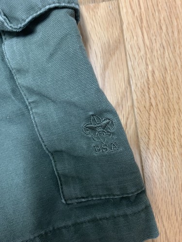 Boy Scouts of America BSA Official Uniform Shorts Youth 16 Canvas Cargo Green - Picture 4 of 4