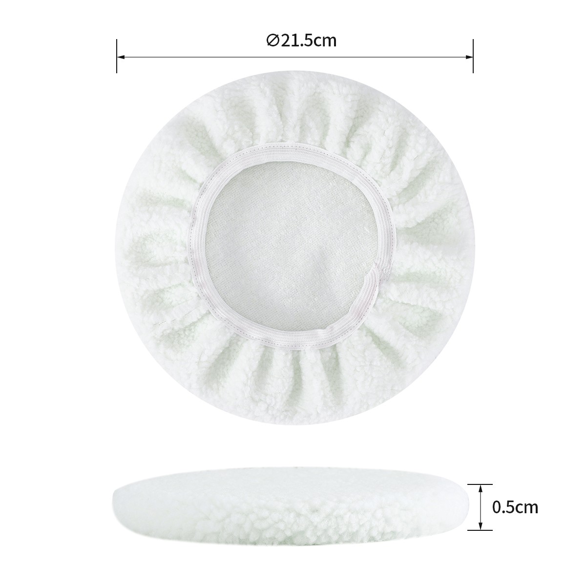 Auto Car Wax Polisher Pads Microfiber Polishing Bonnet Waxing Buffing Cover