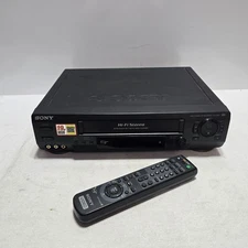 Sony SLV-N60 VHS VCR Video Player Recorder w/ Remote - Tested & Working