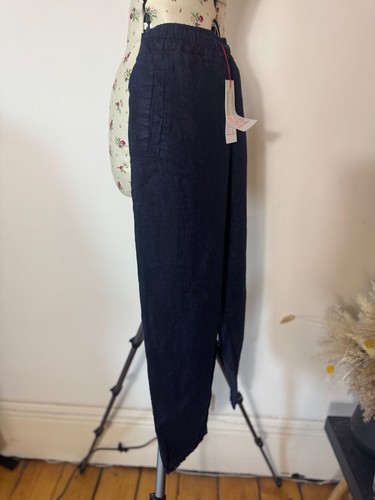 Hannoh Wessel Linen Peregrina Pants in Ink Size 40 / 12-14 BNWT £271 - Picture 9 of 16