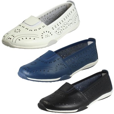 Down To Earth Damen-Freizeitschuhe mit Lochdetail F8R0578