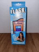 Smuggle Your Booze Stealth Flask 8oz New In Box Gag Gift