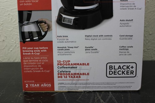 Black & Decker 12-cup programmable coffee maker bcm1410b - Picture 8 of 8