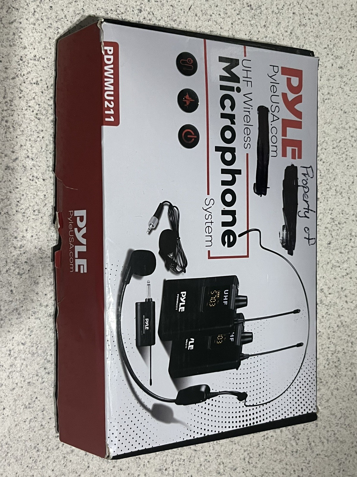 Pyle PDWMU211 Dual Headset Wireless Microphone Kit Headset - Open Box