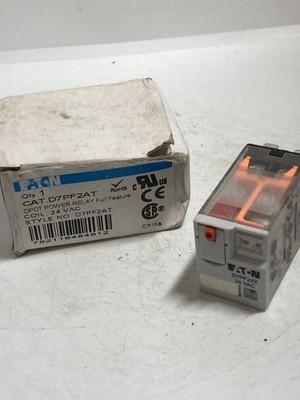 EATON D7PF2AT POWER RELAY 24VAC DPDT NI