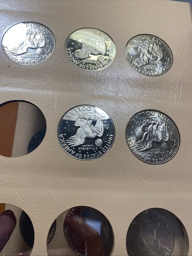 1971-1978 $1 Eisenhower Ike Dollar (32) Coin Complete Set In Dansco Item 9517 - Picture 9 of 9