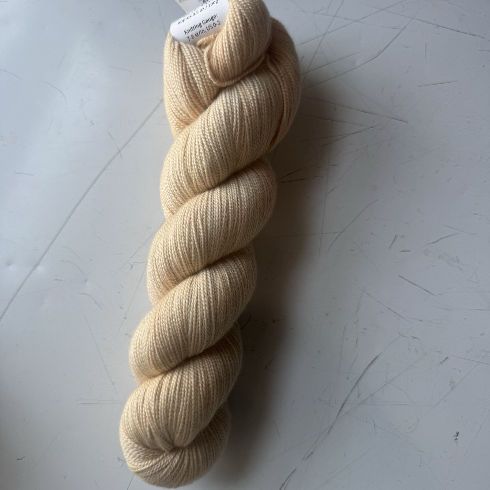 Miss Babs Avon Wild Iris Shortbread Hand Dyed Yarn 85% Merino 15% Silk Fingering - second product detail image