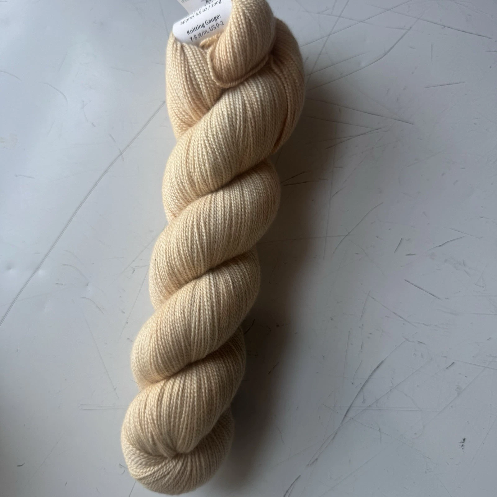 Miss Babs Avon Wild Iris Shortbread Hand Dyed Yarn 85% Merino 15% Silk Fingering image 2