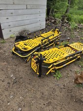 Stryker MX-PRO Ambulance Stretcher Lot of 2 w/ Straps Yellow 500 lb
