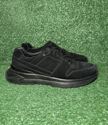 Marc Nolan Mens Size 10 Sheepskin Ronnie Black Designer Shoes Luxury Sneakers