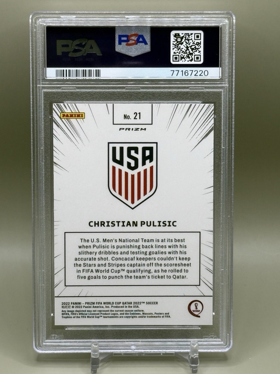 その他 ziyeck panini prizm Qatar signatur psa8 2022 Panini Prizm FIFA World Cup Qatar Christian Pulisic Manga PSA
