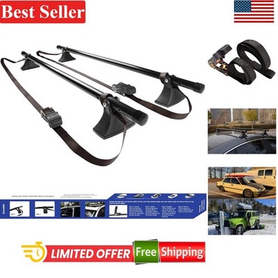 Universal Car Roof Rack Cross Bars 48 Inch Heavy Duty Steel 2 Pack