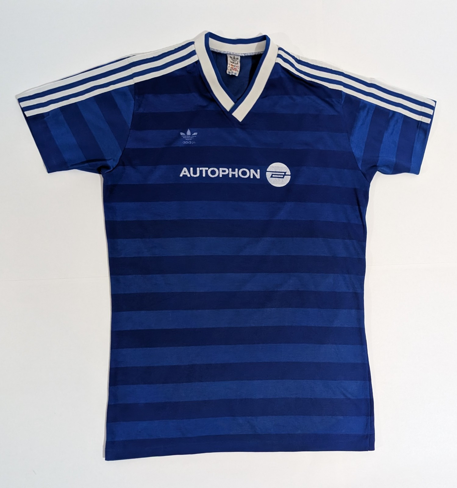 adidas Vintage 80s Blue Soccer Jersey #9 Size L Large Made In West Germany