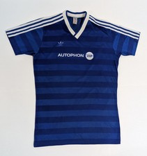 adidas Vintage 80s Blue Soccer Jersey #9 Size L Large Made In West Germany