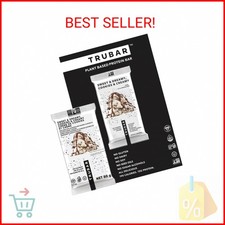 TRUBAR Vegan Protein Bar, Sweet  Dreamy Cookies and Creamy, Gluten Free, Plant