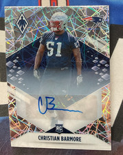 2021 Panini Phoenix #160 Christian Barmore Lazer Autograph 22/99 Rookie RC