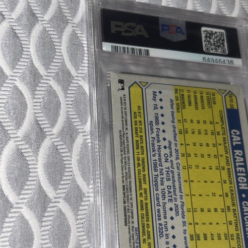 2022 Topps Cal Raleigh Silver Pack Mojo T87C-16 Rookie RC Low Pop PSA 10 Gem Mt - Bild 8 von 10