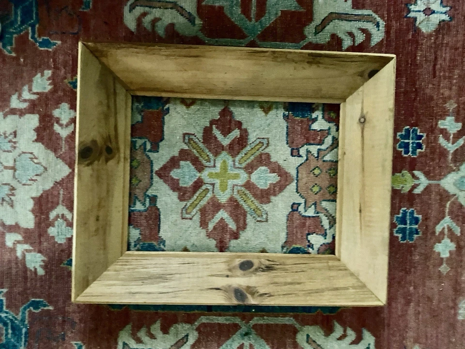 11x15宽质朴木质开口框架(无玻璃或背面)3.5英寸宽3D角 — 第 4/4 张图片