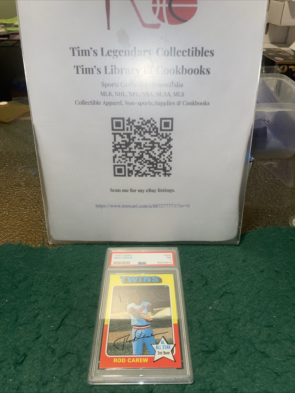 1975 Topps Rod Carew #600 PSA 7