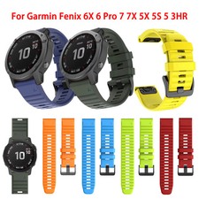 Silicone Watch strap for Garmin fenix 6X Pro 7X 5X 6S 7S QuickFit Forerunner