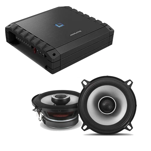 Alpine S2-A36F S-Series Class-D 4-Channel Amp w/ S2-S50 5.25" Bundle