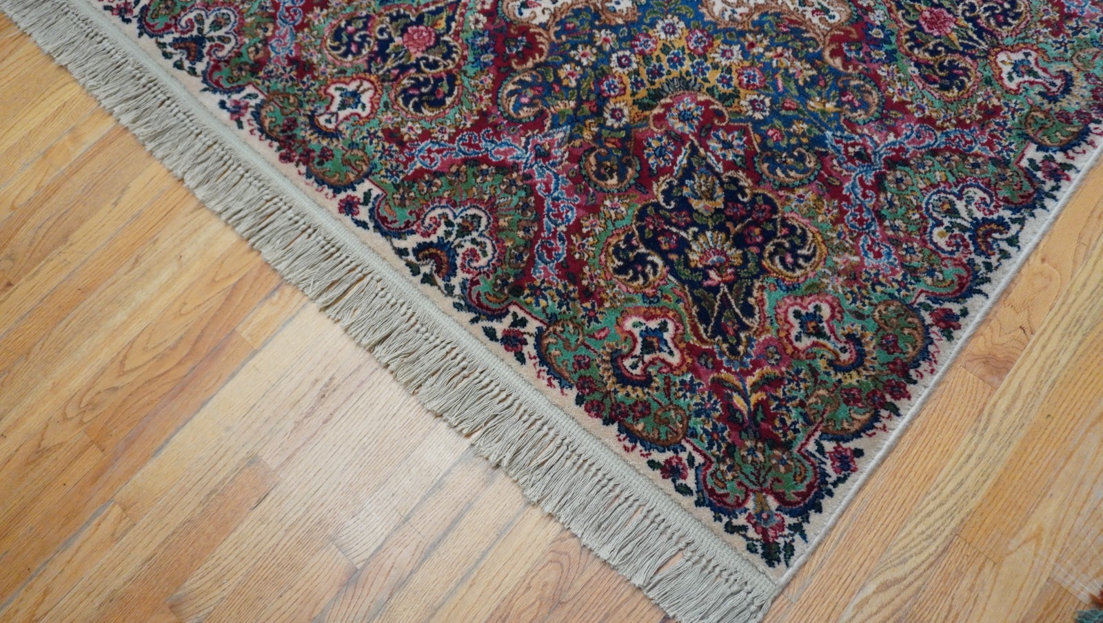 Authentic Karastan 8'8" x 12' Floral Kirman700-742 Wool Pile Large Rug Excellent