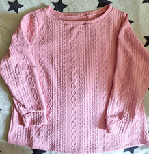 Damen Shirt Basic XL Rosa Polyester Rundhals ...