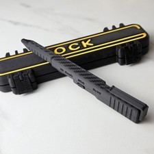 Glock Style Slide Action Pen and case   3D Printed Carbon Fiber Edition 