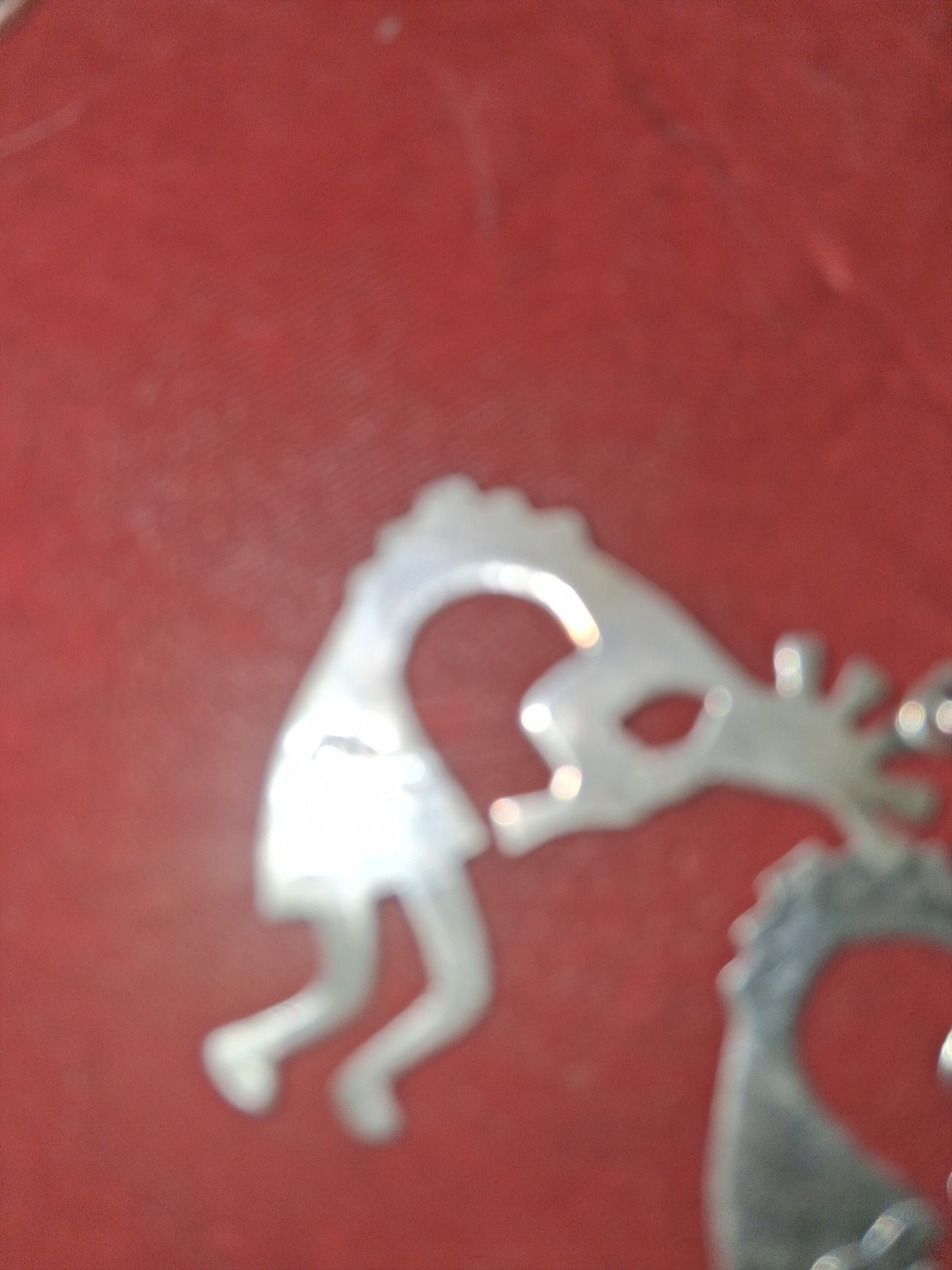 STERLING SILVER AUTHENTIC NATIVE DANGLE KOKAPELLI… - image 6