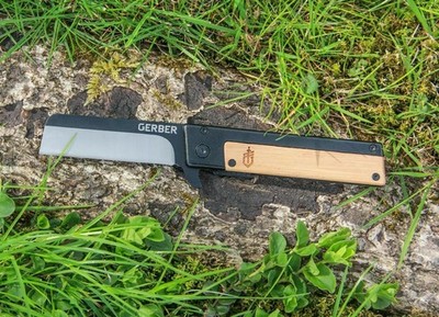 Gerber QUADRANT Messer Gentleman Framelock 7Cr17MoV Stahl Bambusgriff Folder