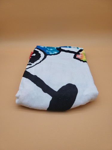 Peanuts New With Tags Snoopy Tie Dye 28in x 58in Beach Towel 100% Cotton - Picture 11 of 14