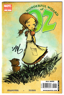  WONDERFUL WIZARD OF OZ #1 RARE SECOND PRINT SIGNED SKOTTIE YOUNG (COA)