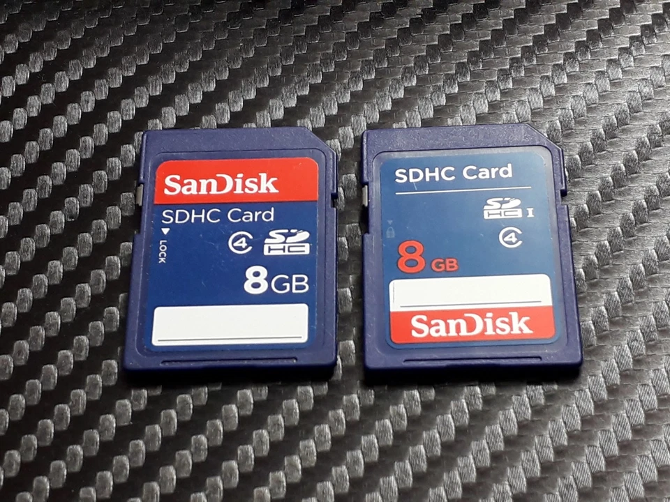 X2 SanDisk 8GB SD Memory Card Job Lot Bundle - For Digital Camera / Console - Image 2 of 3
