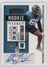 2020 Panini Contenders Rookie Ticket Shaquille Quarterman #256 Rookie Auto RC