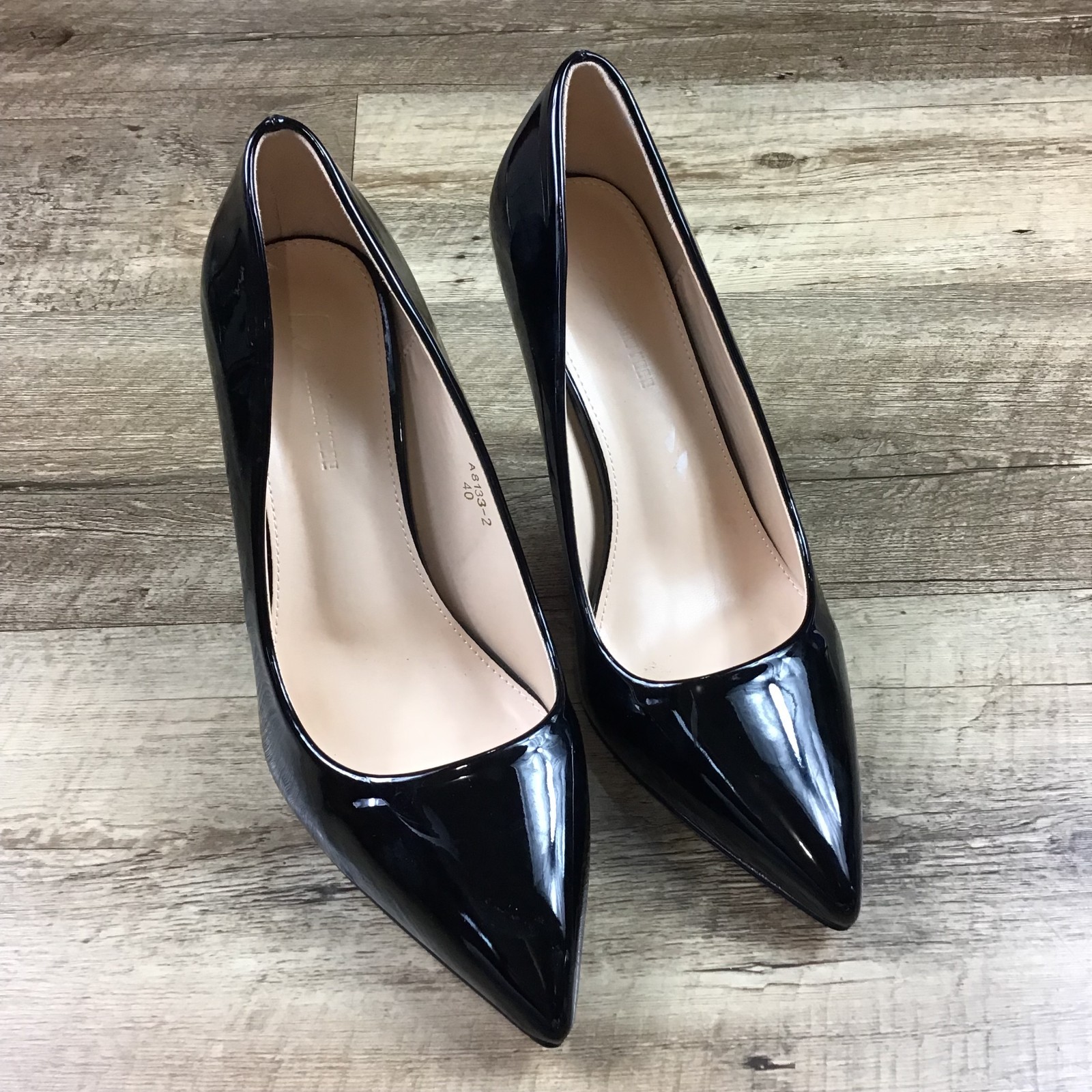 Rainbow Vose Women's Size 40 US 9.5 Black Patent Leather Rare Designer ...