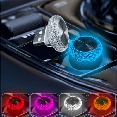 Mini USB LED Car Ambient Light Interior Atmosphere Lamp Plug & Play Accessory