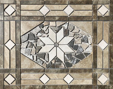 26 3/8" x 20 3/4" Tile Medallion - Daltile Affinity  Porada tile series