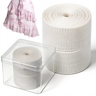 2 Rolls 10 Yards Hemming Tape for Sewing 1.38 Inch Width Fishbone Hem Tape for S