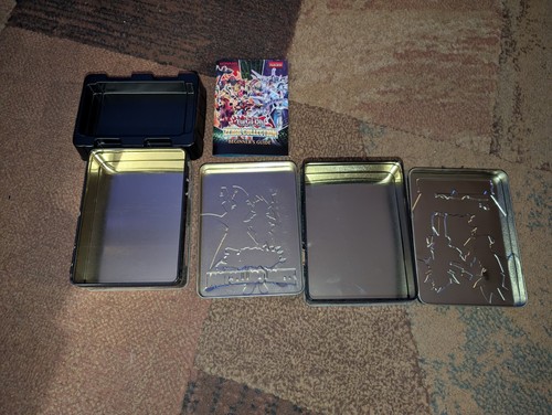 Lot YUGIOH TCG Zexal & Premium Collection Tin Empty Tins NO CARDS Insert & Guide - Picture 3 of 3
