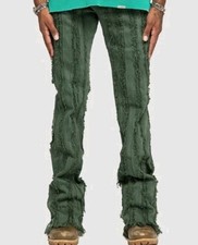 Valabasas Banda Stacked Frayed Denim Jeans Mens Sz 34