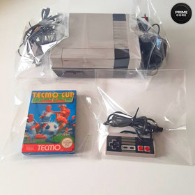 Nintendo NES + 1 mando original + Tecmo Cup Football Game 1992 + Cableado full