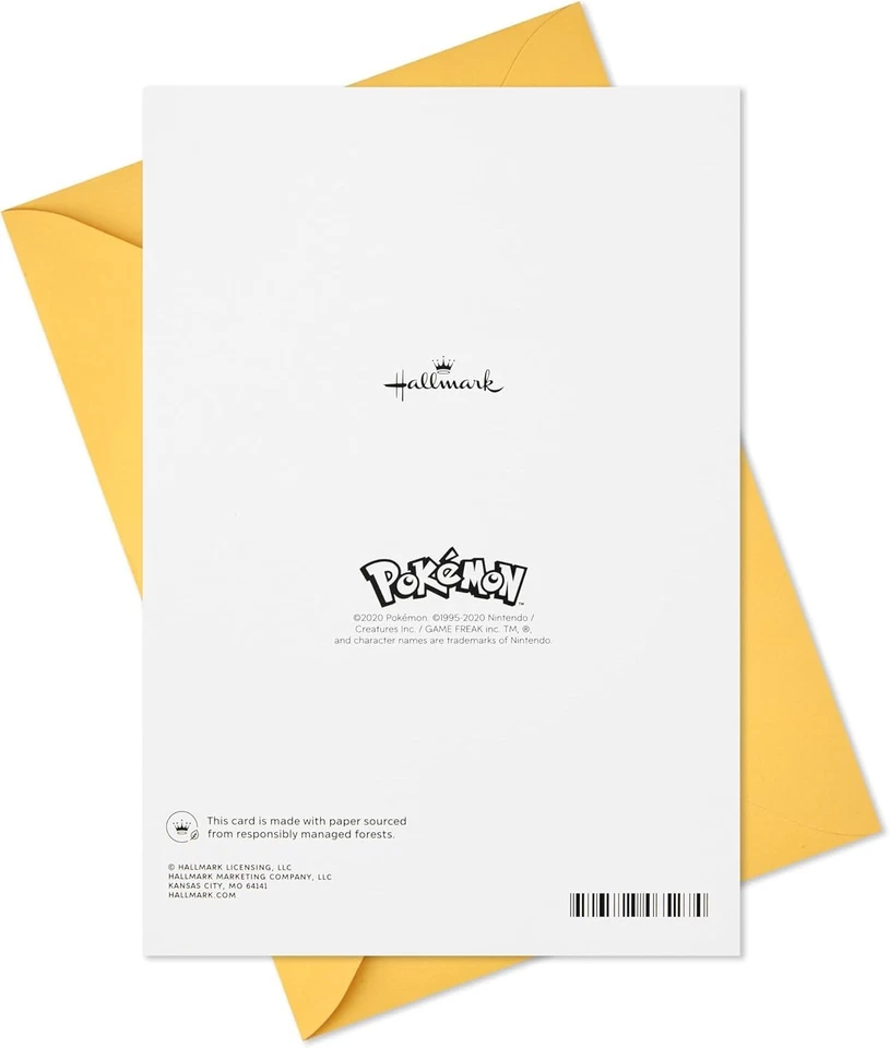 Hallmark Pokémon 弹出儿童生日卡(皮卡丘、Squirtle、Charmander) — 第 2/4 张图片