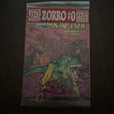 JURASSIC PARK: RAPTOR #1 TOPPS COMIC BOOK W/2 CARDS