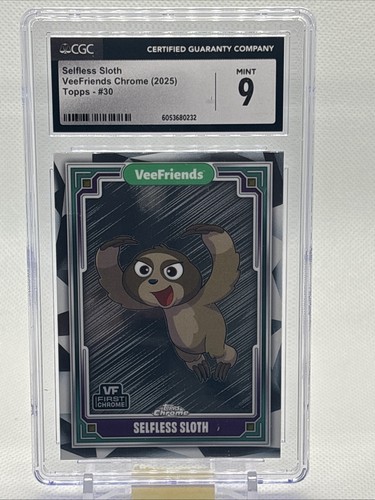 Topps Chrome VeeFriends Selfless Sloth CGC 9