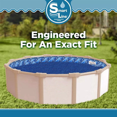 SmartLine Stone Harbor 25 Gauge Round Swimming Pool Unibead Liners - Choose Size