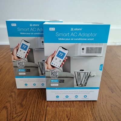 2 (TWO) NEW ATOMI SMART PLUG AC ADAPTER AIR CONDITIONER SMART PHONE APP AT1310