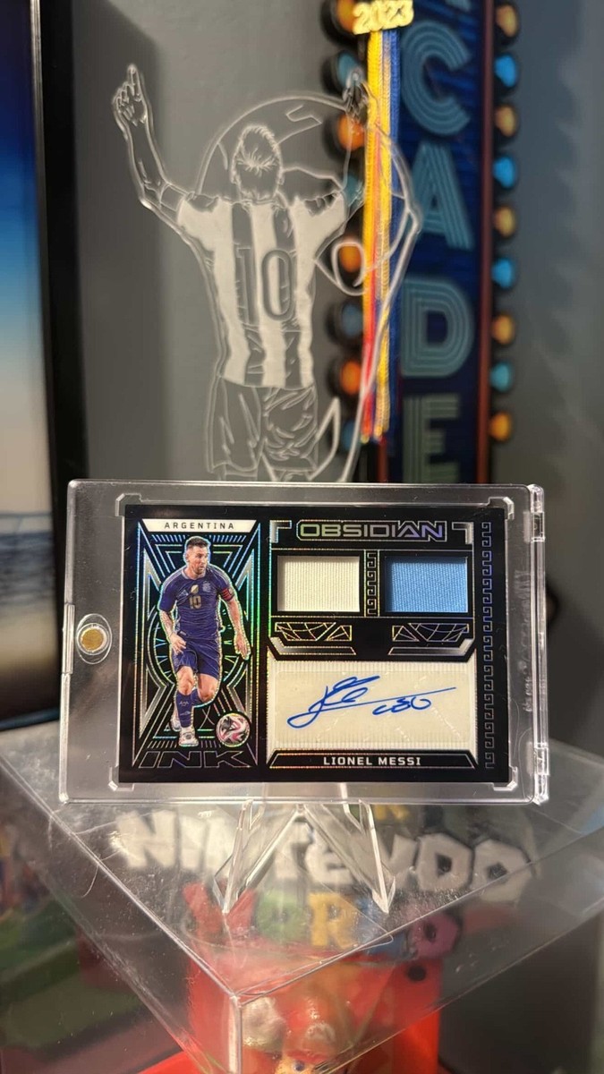 OBSIDIAN LIONEL MESSI ユニフォームカード Lionel Messi 2021-22 Obsidian Orange Electric Etch /25